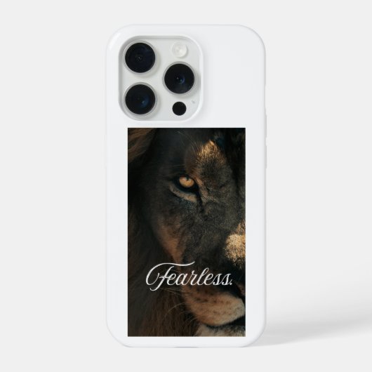 Bold Lion Eye Force et Courage iPhone/Samsung (Verso)