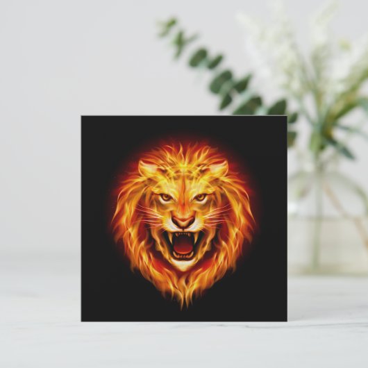 Bold Lion Uitnodiging - SRF (Staand voorkant)