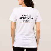 Bold Love & Joy Abstract Grafisch T-shirt Tri-blen (Achterkant)