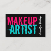 Bold Makeup Artist Visitekaartje (Voorkant)