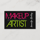 Bold Makeup Artist Visitekaartje (Voorkant)