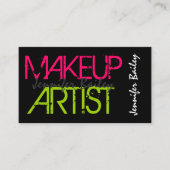 Bold Makeup Artist Visitekaartje (Voorkant)