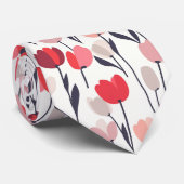 Bold Menswear Ties Tulip Flower Stropdas (Opgerold)