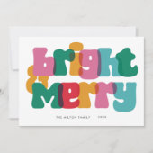 Bold Merry Bright Holiday Kaart (Voorkant)