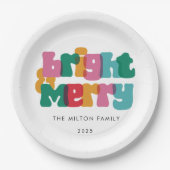 Bold Merry Bright Holiday Papieren Bordje (Voorkant)