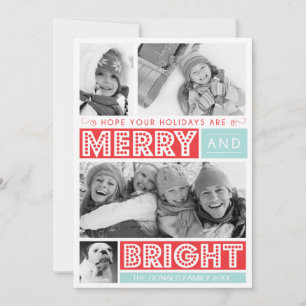 Bold Merry et Bright Carte photo