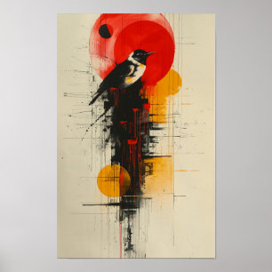 Bold Minimalist Abstract Art Poster   hedendaags