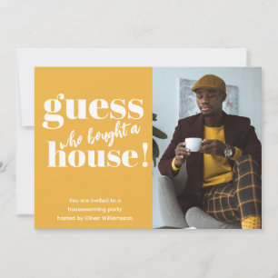 Bold minimalist Foto Housewarming Party nodigt uit