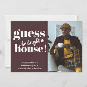 Bold minimalist Foto Housewarming Party nodigt uit
