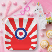 Bold MOD Target Roundel over de crisis in Japan Papieren Bordje (Feest)