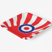 Bold MOD Target Roundel over de crisis in Japan Papieren Bordje (Gebogen)