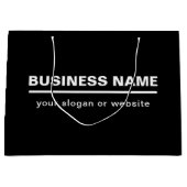 Bold Modern Bedrijfsnaam Sjabloon | B&W Groot Cadeauzakje (Voorkant)