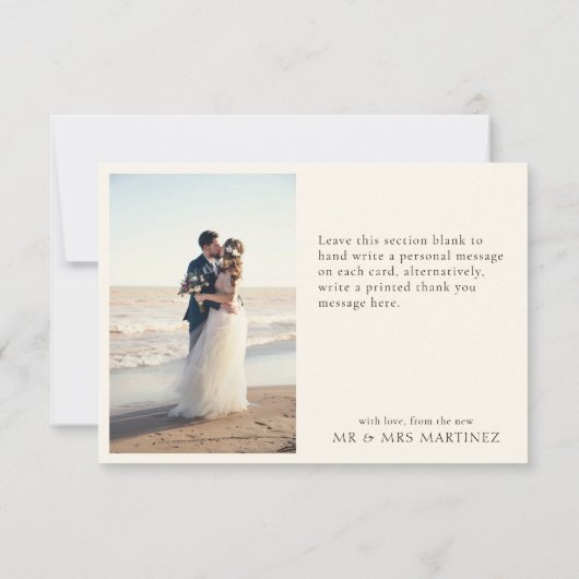 Bold & Modern Black Gold Sunflower Hartelijk dank Bedankkaart (Achterkant)