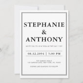 Bold Modern BW 'We Do' Trouwen | Opmaak reinigen Kaart (Voorkant)