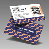 Bold Modern Geometric Interlocking Pattern  Visitekaartje