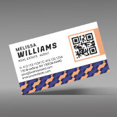 Bold Modern Geometric Interlocking Pattern  Visitekaartje