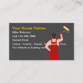 Bold Modern House Painter Visitekaartjes (Voorkant)