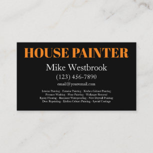 Bold Modern House Painter Visitekaartjes