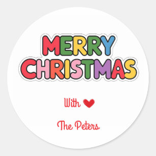 Bold Modern kerst sticker