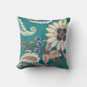Bold Modern Moroccan Paisley Peacock Blue Navy Kussen