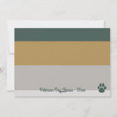 Bold Modern Pet Lover Funny-kerstfoto Feestdagenkaart (Achterkant)