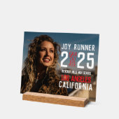 Bold Modern Photo High School Afstuderen Acryl Bord (Hoek)