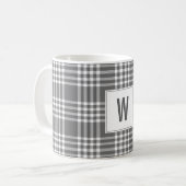 Bold Modern Pset Holiday Monogram Coffee Mok (Voorkant links)