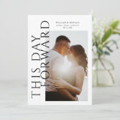 Bold Modern Save the Date Photo (Staand voorkant)