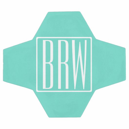 Bold Modern | White on aqua (Plat)