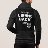 Bold Motivational Quote Black Hoodie (Achterkant)