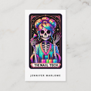 Bold Nail Tech Tarot Kaart Visitekaartje