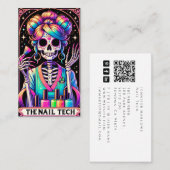 Bold Nail Tech Tarot Kaart Visitekaartje (Voorkant / Achterkant)