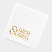 Bold Names & Heart Accent Wedding ID1055 (Gauche)