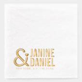 Bold Names & Heart Accent Wedding ID1055 (Recto)