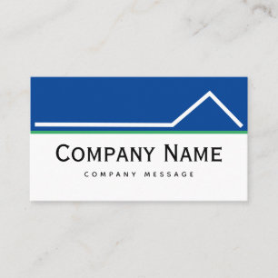 Bold Navy Roof Reparaties & Onderhoud Service Logo Visitekaartje