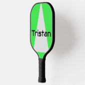 Bold Neon Masculine Pickleball Paddle (Links)