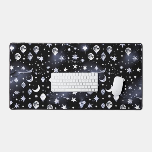 Bold Onyx Celestial Moon for Modern Workspaces (Clavier et souris)