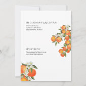 Bold Orange Ferme Faire-part de mariage à thème (Dos)