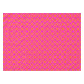 Bold Orange Hot Pink Summer Ikat Ogee Art Pattern Tafelkleed (Voorkant (Horizontaal))