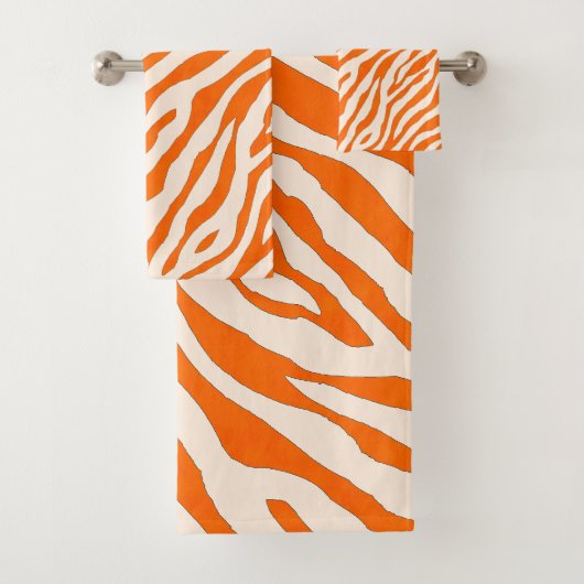 Bold Orange Tiger Stripe Pattern (En situation)