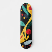 Bold Organic Flow - Moderne Abstracte minimalist Skateboard (Voorkant)