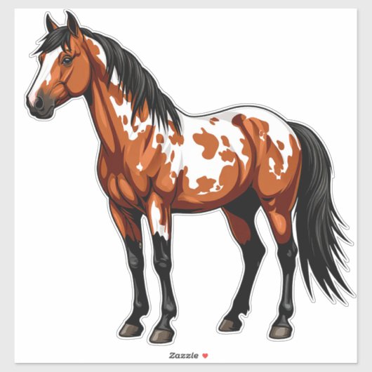 Bold Paint Horse Sticker (Vel)