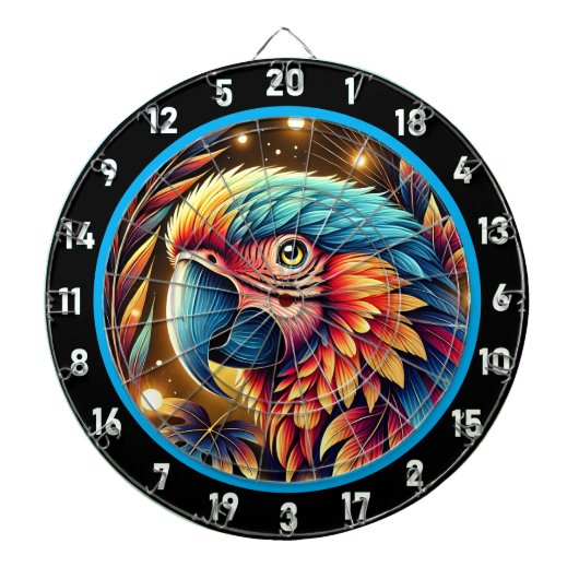 Bold Parrot Dartboard voor Game Rooms Dartbord (Voorkant)
