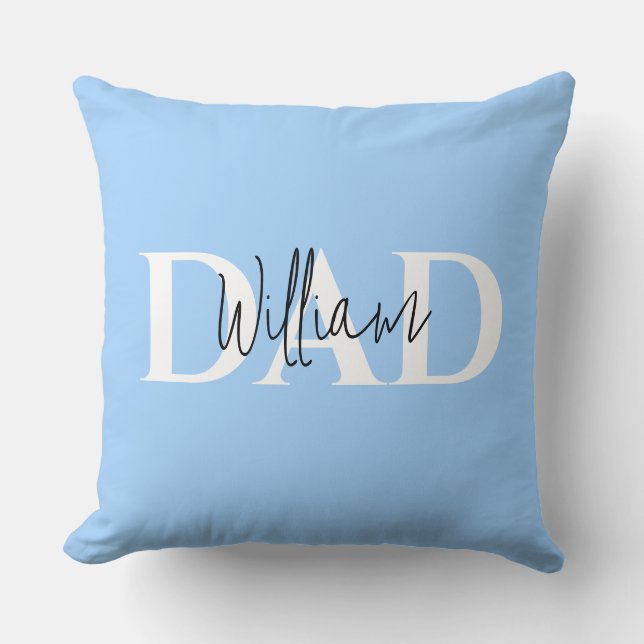Bold Pastel DAD | Modern Vaderdag cadeau Kussen (Voorkant)