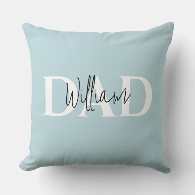 Bold Pastel DAD | Modern Vaderdag cadeau Kussen (Voorkant)
