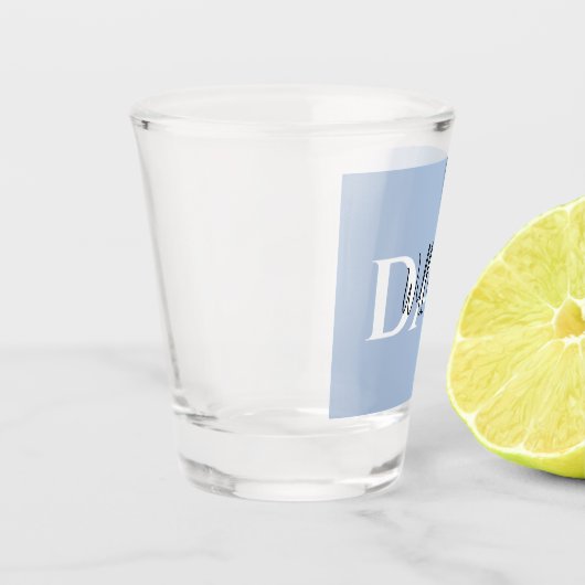 Bold Pastel DAD | Modern Vaderdag cadeau Shot Glas (Links)