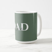 Bold Pastel DAD Mug | Cadeau de la Fête des Pères (Devant droit)