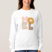 Bold Pastel Noel Women Sweatshirt  (Devant)