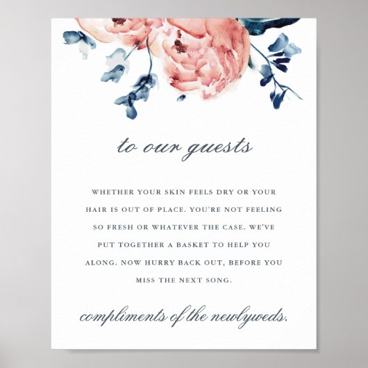 Bold Peony-toiletbord Poster (Voorkant)