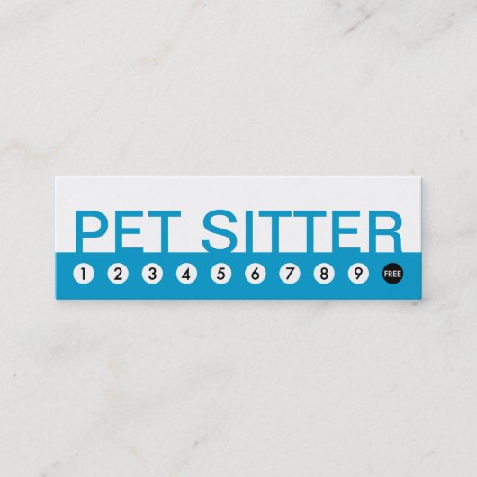 bold PET SITTER klantloyaliteit Klantenkaartje (Voorkant)